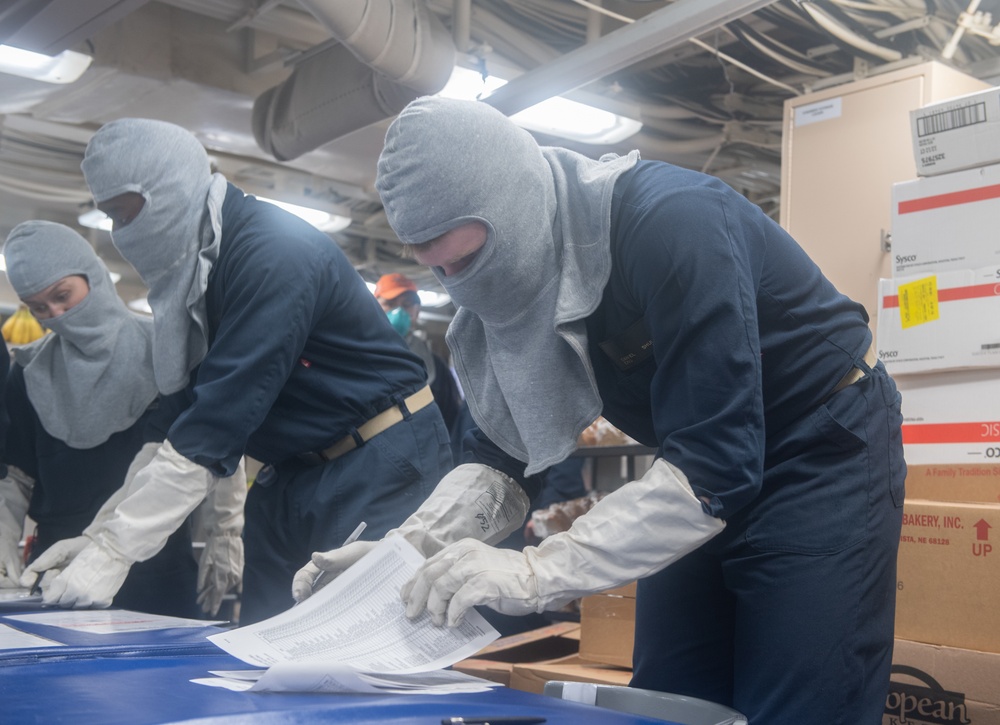 USS Mahan General Quarters Drill