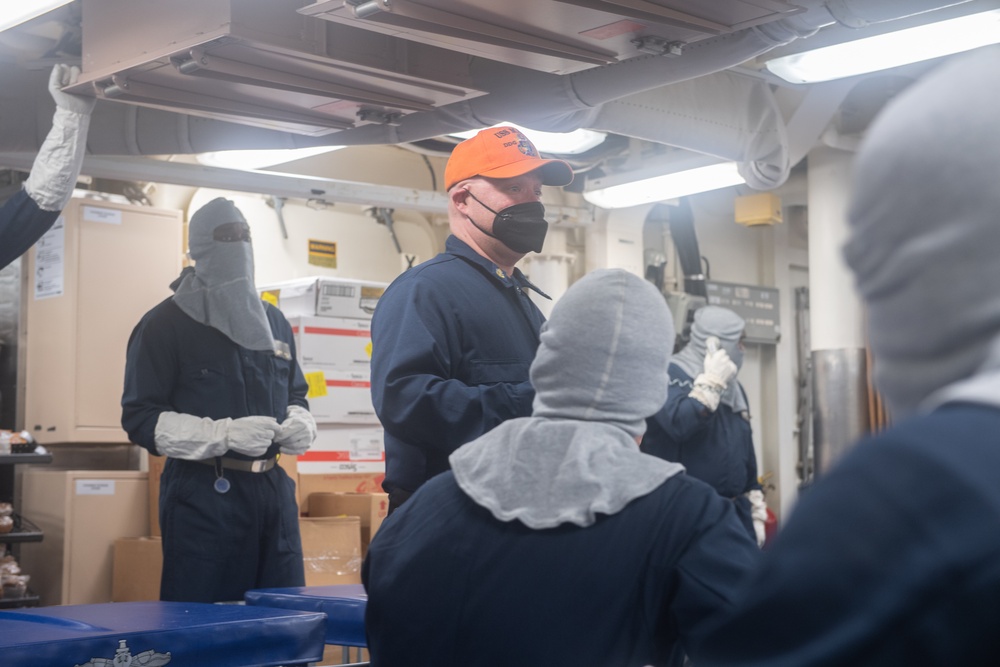 USS Mahan General Quarters Drill
