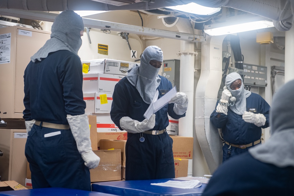 USS Mahan General Quarters Drill