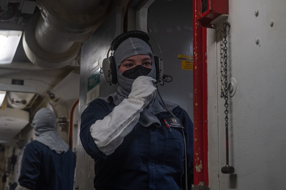 USS Mahan General Quarters Drill