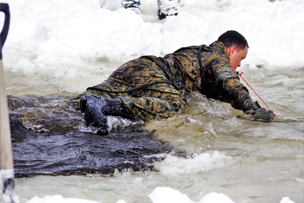 Fort McCoy CWOC class 21-03 students jump in for cold-water immersion training