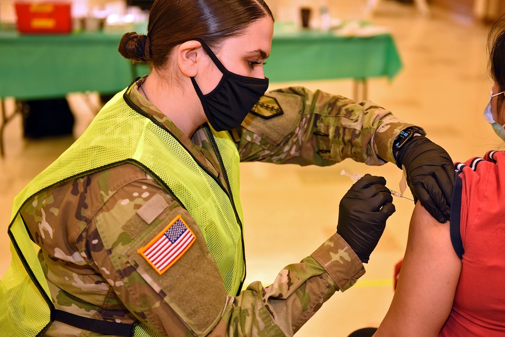 Michigan’s Task Force Red Lion, Administers the COVID-19 Vaccine