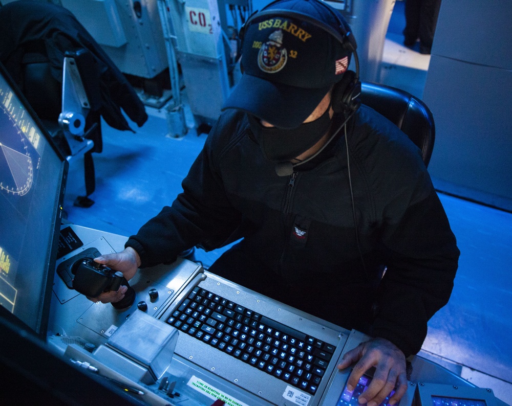 USS Barry Conducts Resilient Shield Exercise