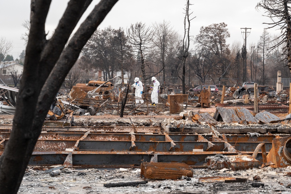 Asbestos testing after Oregon wildfires