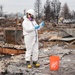 Asbestos testing is conducted after the wildfires in Oregon