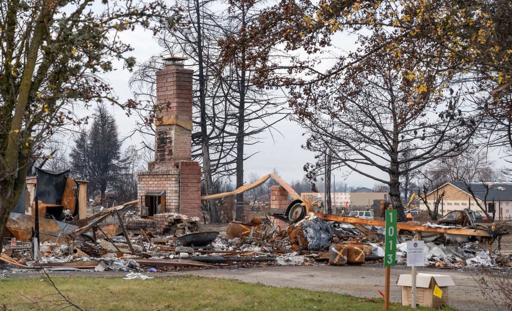 Wildfire damage in Oregon