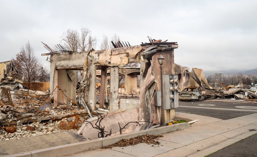 Damage from Oregon wildfires