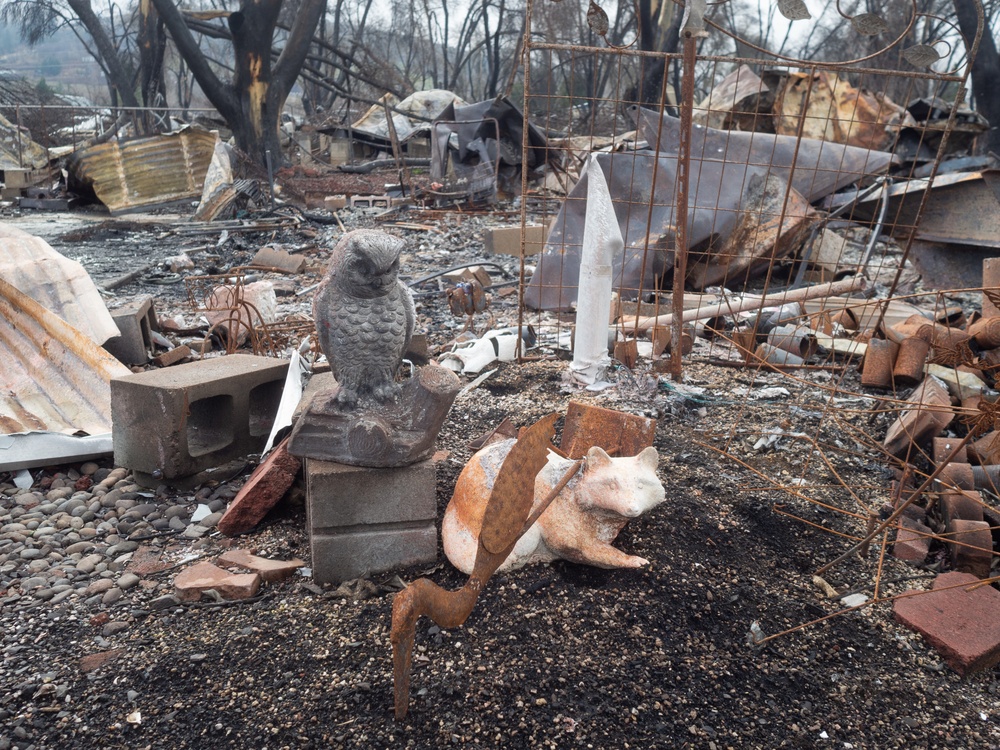 Damage can still be seen after the Oregon wildfires