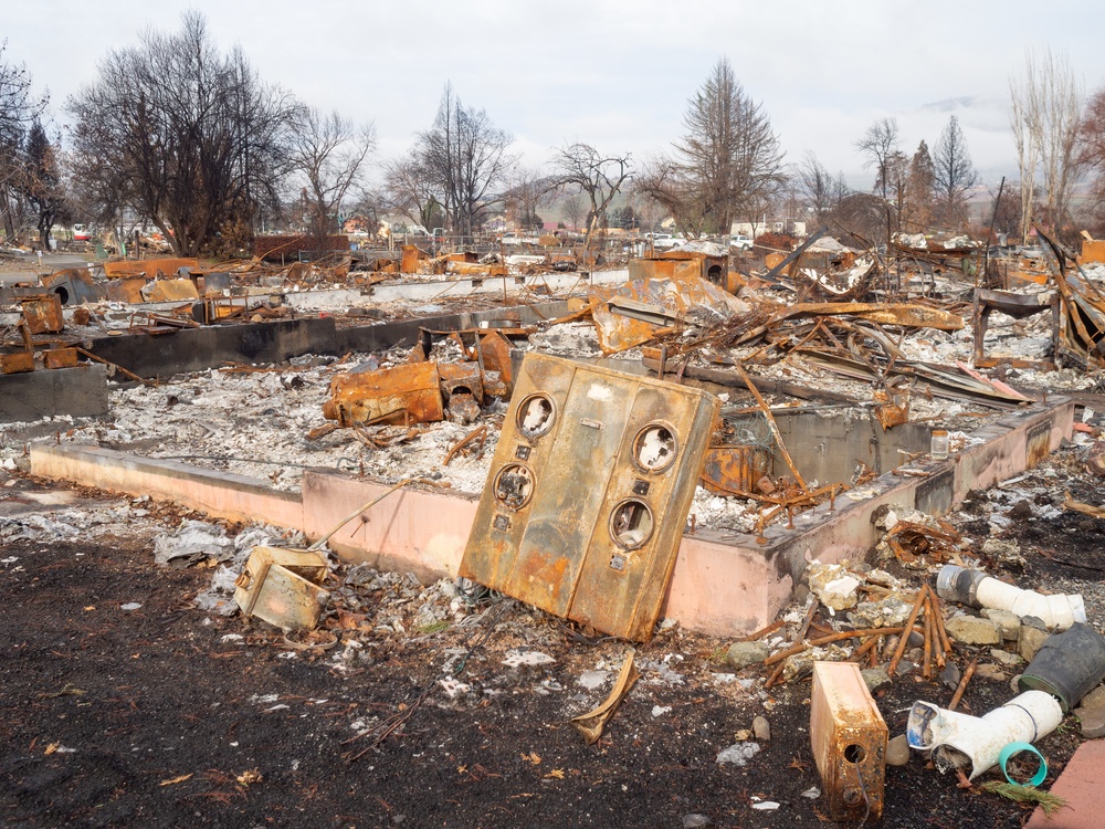 Damage from Oregon wildfires