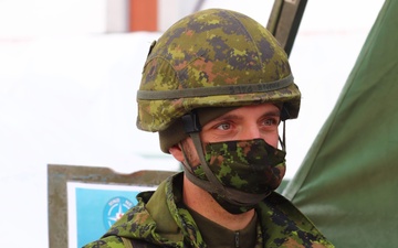 Canadian Soldier participates in Exercise Amber Bridge