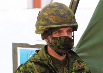 Canadian Soldier participates in Exercise Amber Bridge
