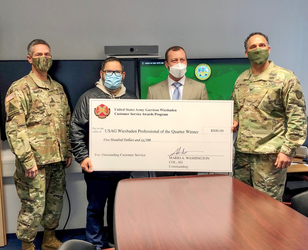 Monthly Customer Service Awards presented by command team (February 2021)
