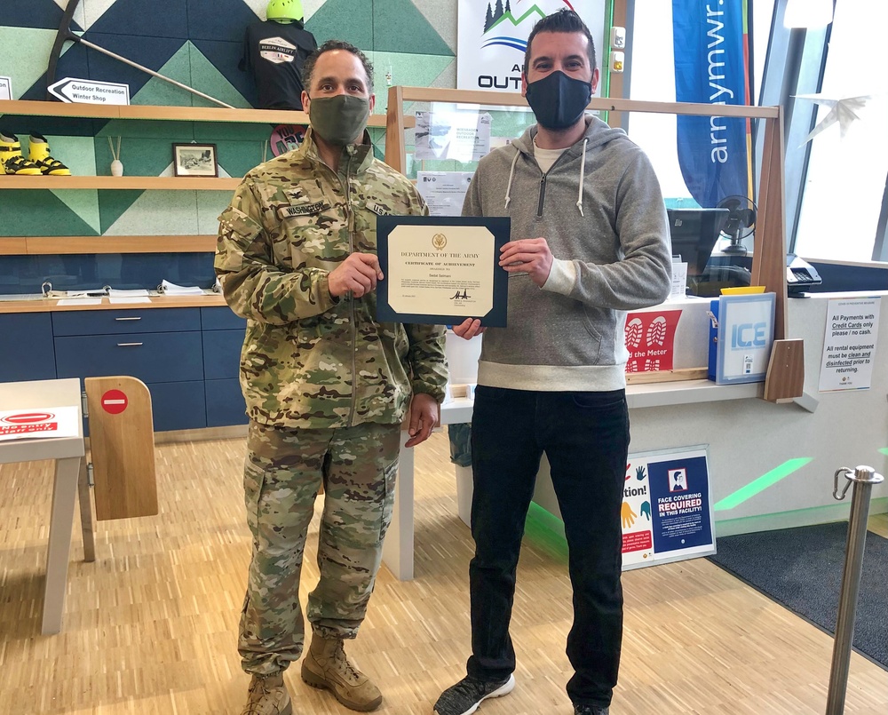 Monthly Customer Service Awards presented by command team (February 2021)