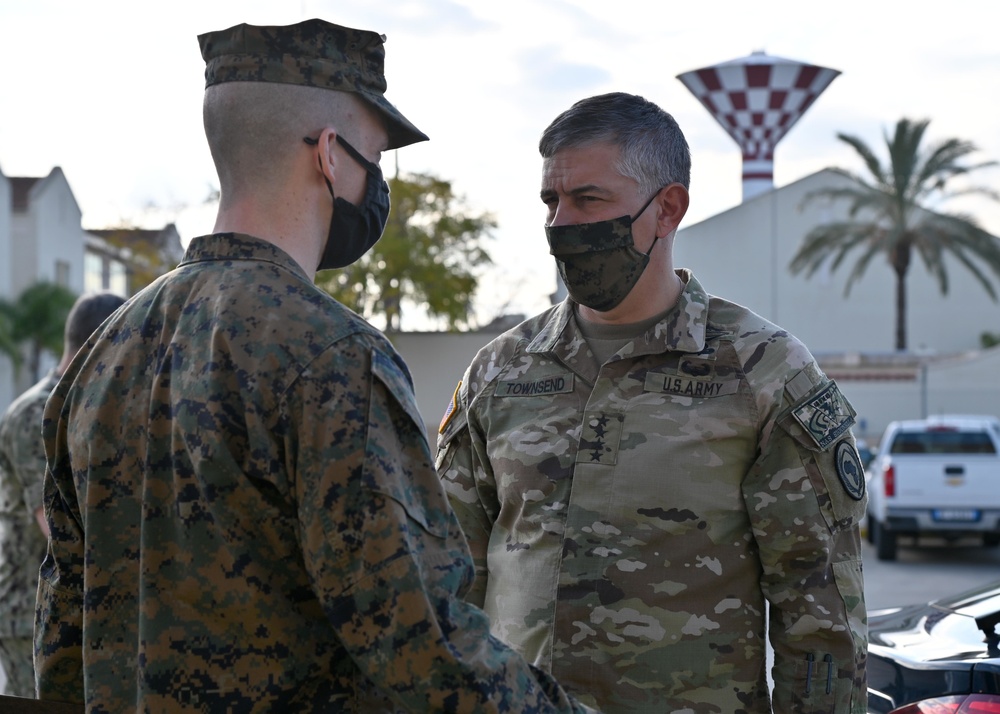 Gen. Stephen Townsend visits NAS Sigonella