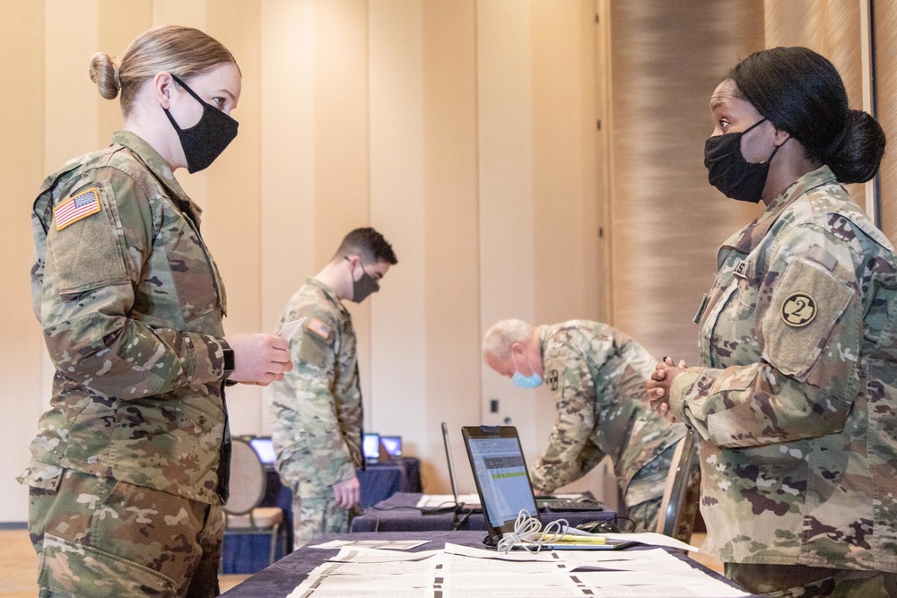 Soldiers in-process in Texas to support COVID vaccines