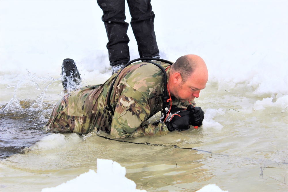 Fort McCoy CWOC class 21-03 students jump in for cold-water immersion training