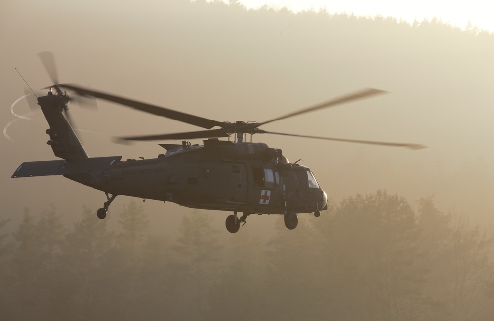 HH-60M Black Hawk flight