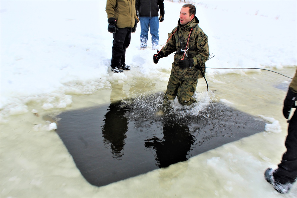 Fort McCoy CWOC class 21-03 students jump in for cold-water immersion training