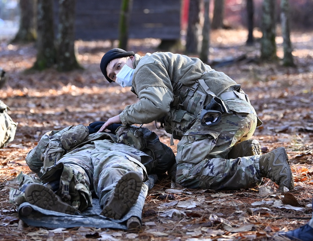 Students Take On Obstacle Course During Survival Training