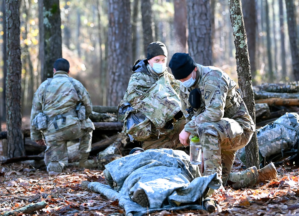 Students Take On Obstacle Course During Survival Training