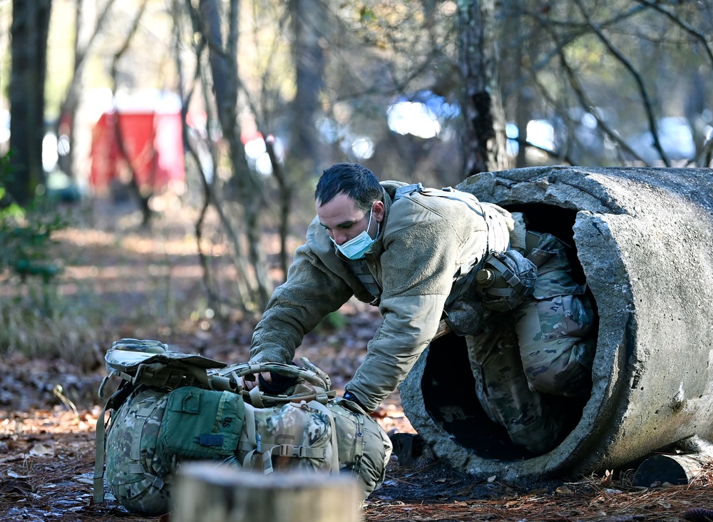 Students Take On Obstacle Course During Survival Training