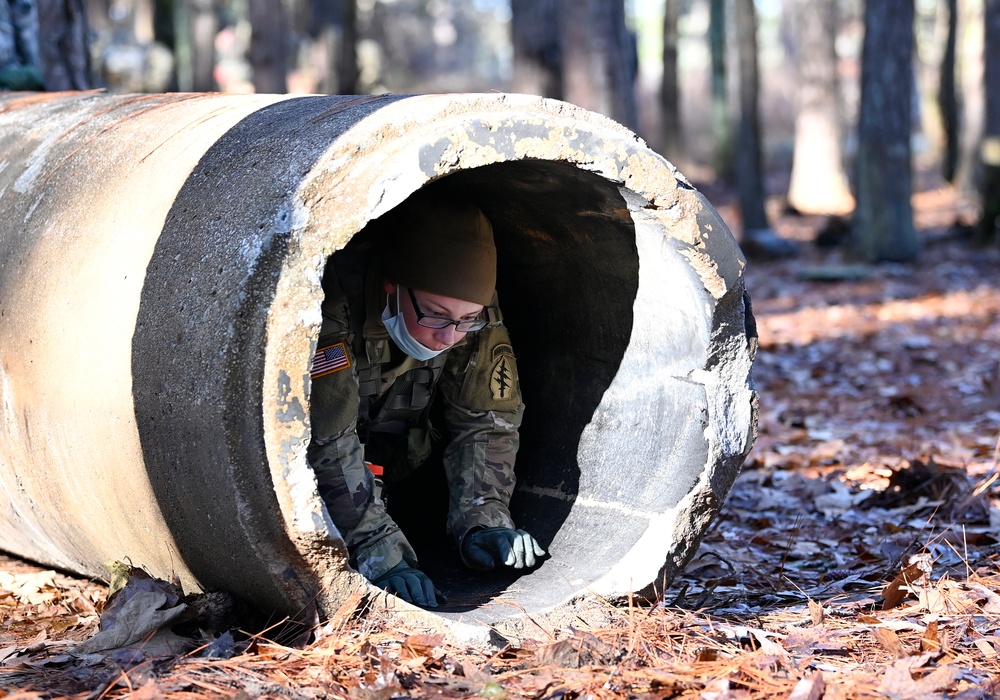 Students Take On Obstacle Course During Survival Training