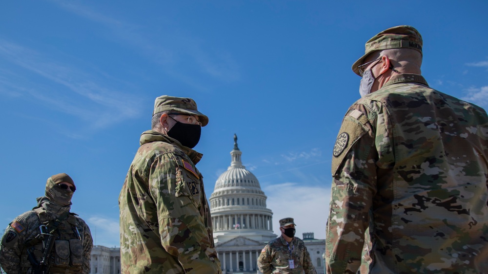 Maj. Gen. Paul Rogers Visits Troops in Washington, D.C.