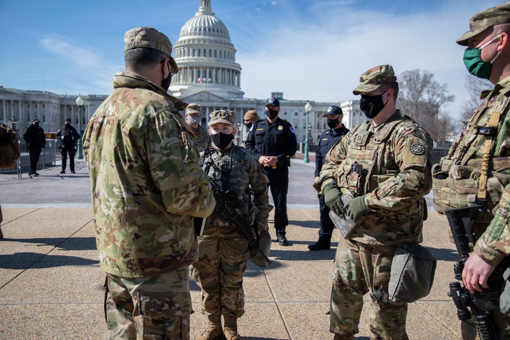 Maj. Gen. Paul Rogers Visits Troops in Washington, D.C.