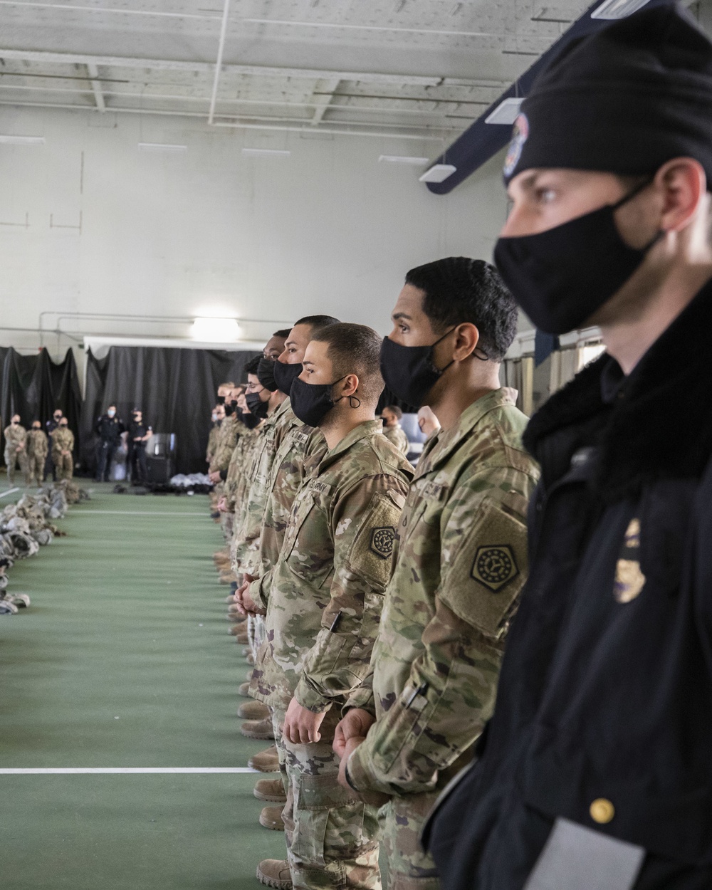 National Guard trains at U.S. Capitol