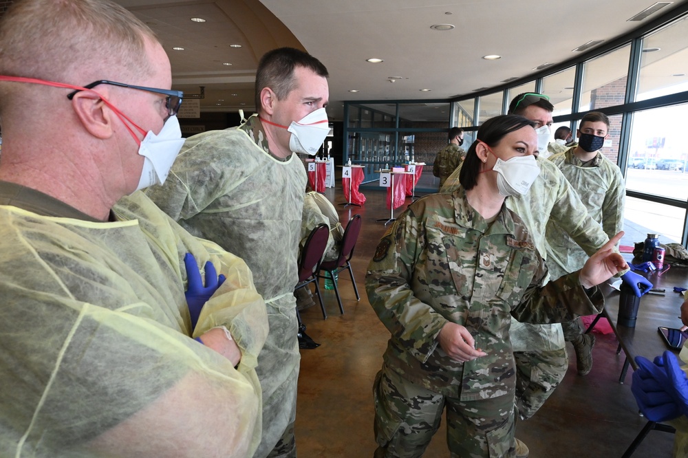 ND Guard and DOH provides COVID-19 testing at football game