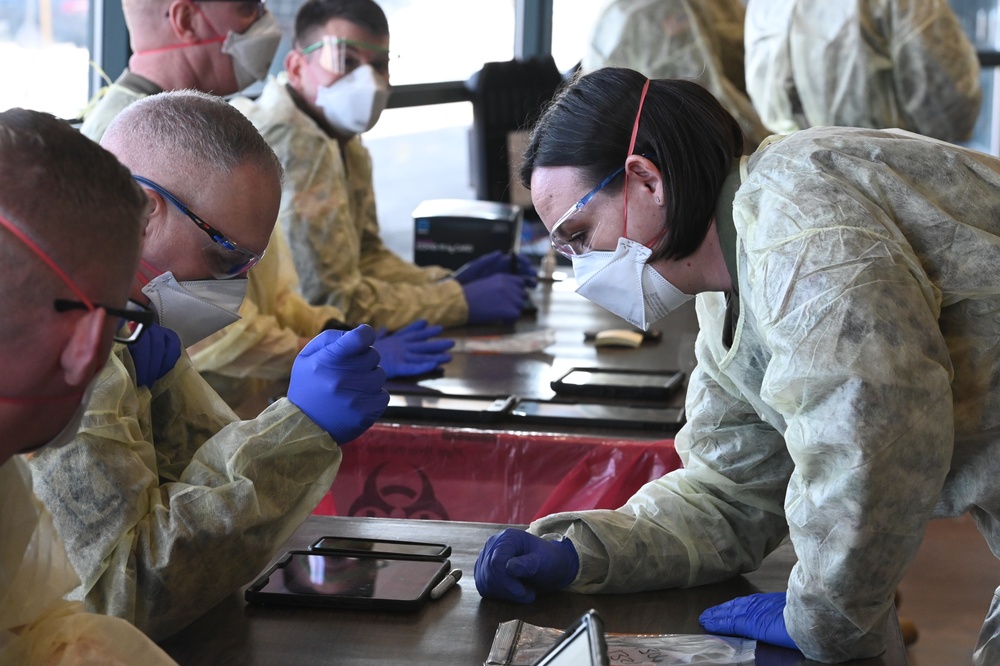 ND Guard and DOH provides COVID-19 testing at football game