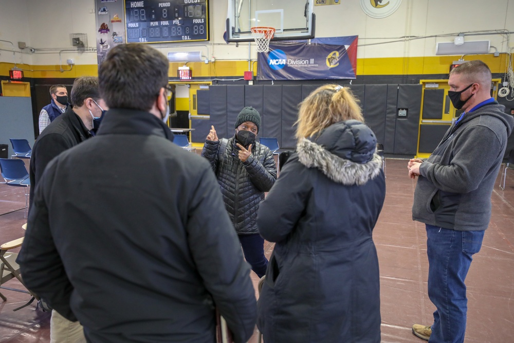 Joint Task Force Civil Support visits planned New York Community Vaccination Centers