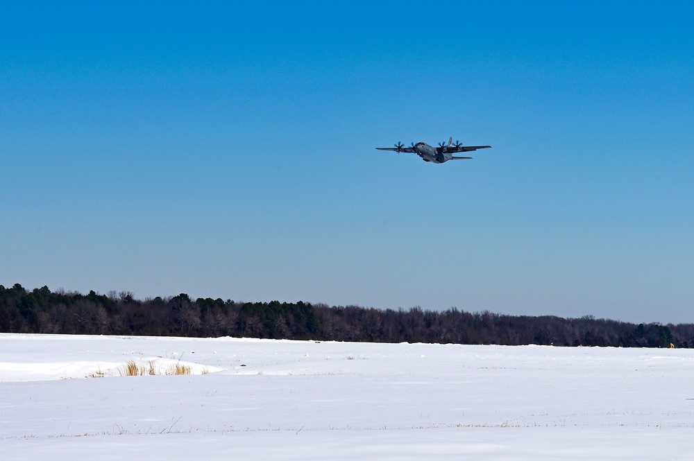 LRAFB resumes flight operations after historic snowfall