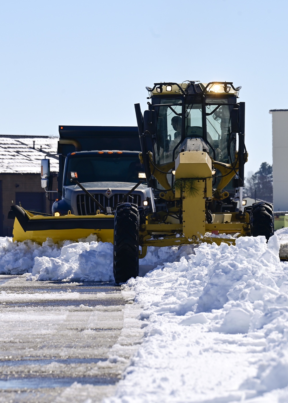 LRAFB resumes flight operations after historic snowfall