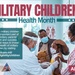 Military Children’s Health Month infographic