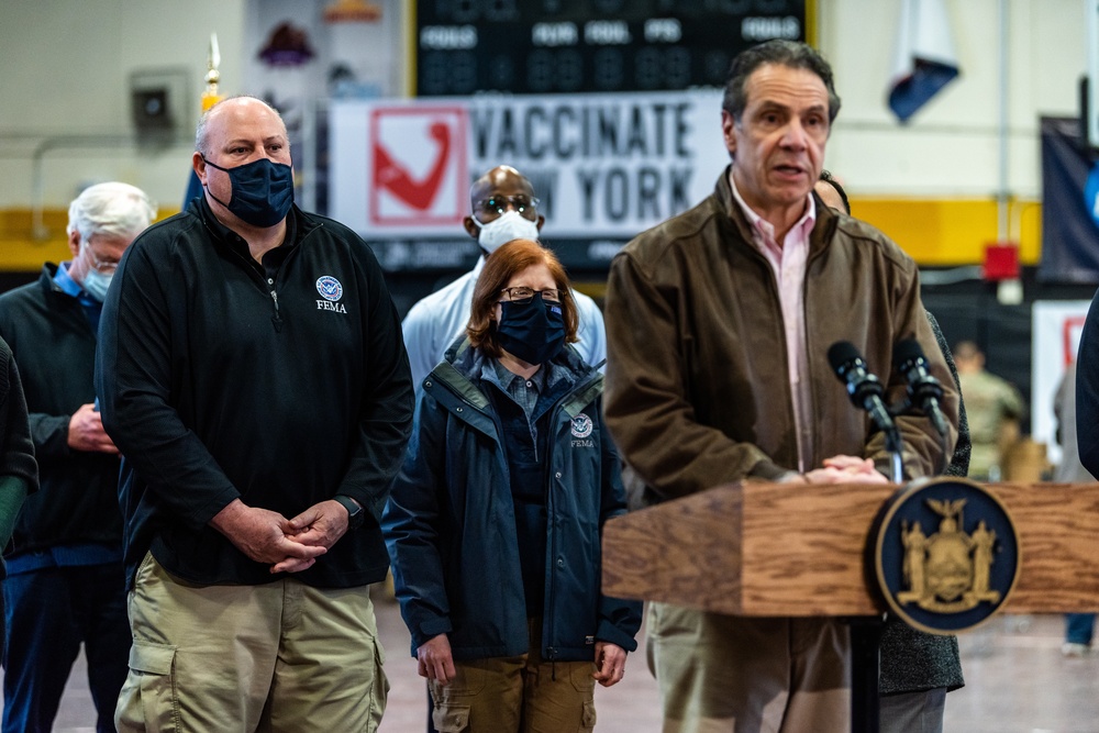 NY Opens First Community Vaccination Center