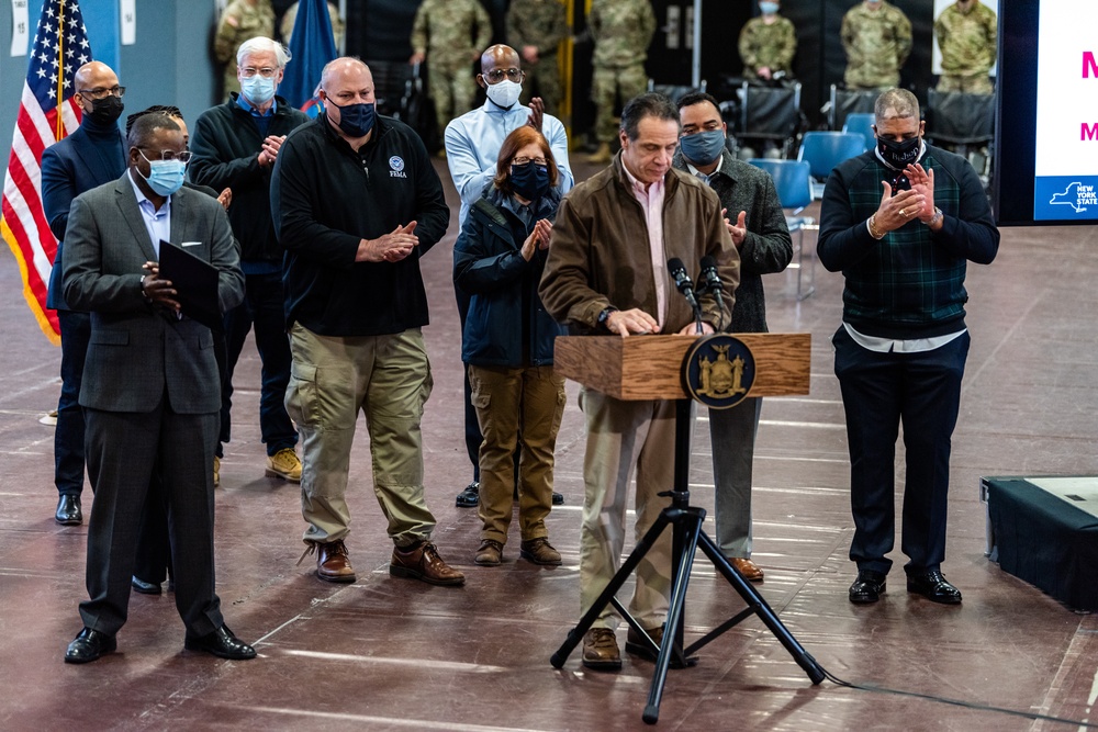 NY Opens First Community Vaccination Center