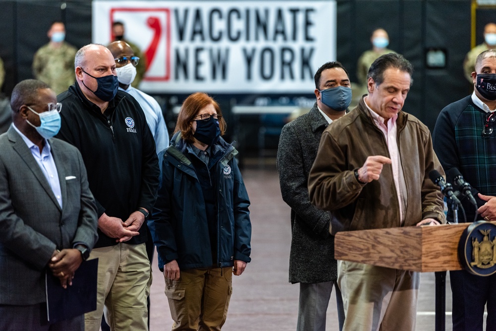 NY Opens First Community Vaccination Center