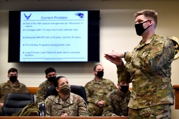 Airmen pitch innovative ideas, earn funding from Wolf Tank