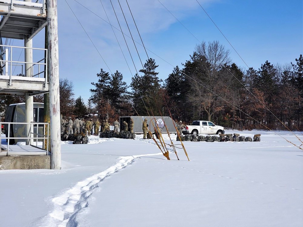 Fort McCoy Cold-Weather Operations Course Class 21-04 students conduct field training in snowshoes