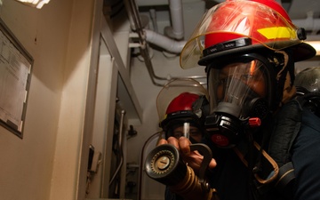 USS Princeton Conducts General Quarters Drill
