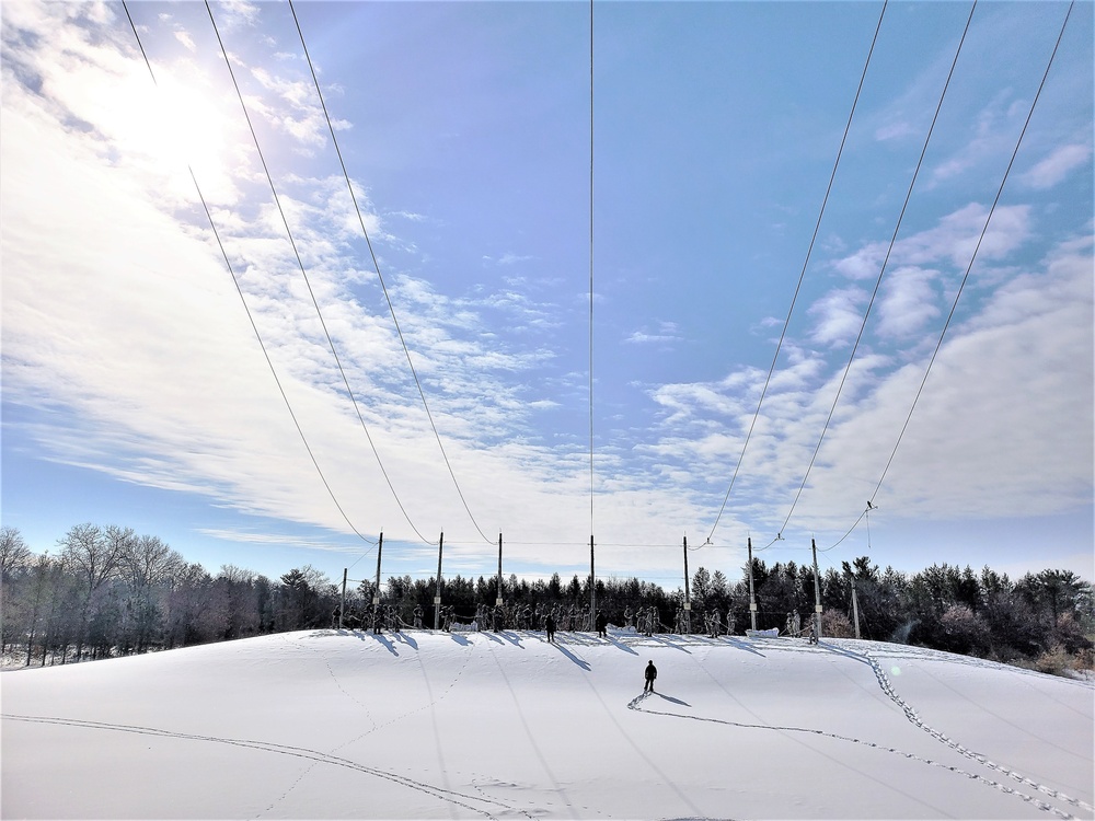 Fort McCoy Cold-Weather Operations Course Class 21-04 students conduct field training in snowshoes