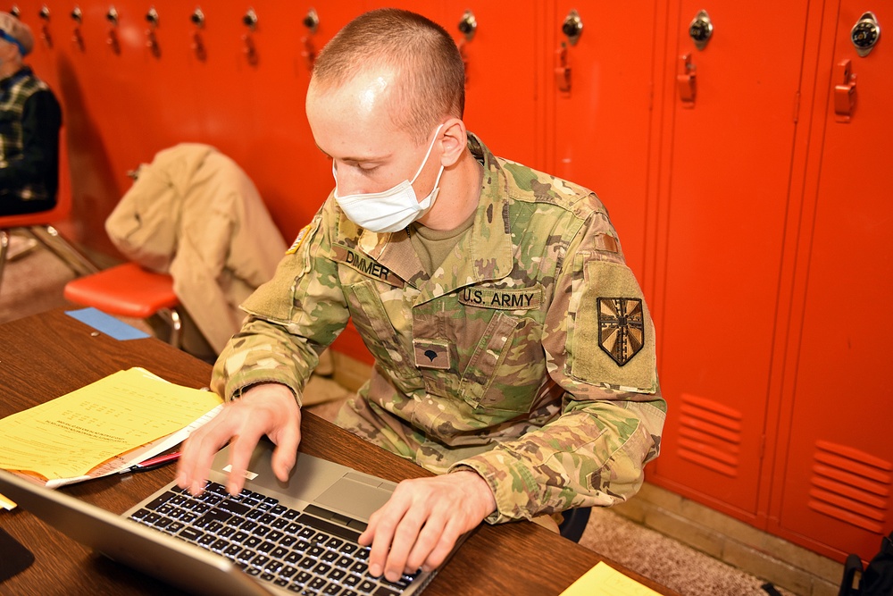 Michigan’s Task Force Red Lion, Administers the COVID-19 Vaccine