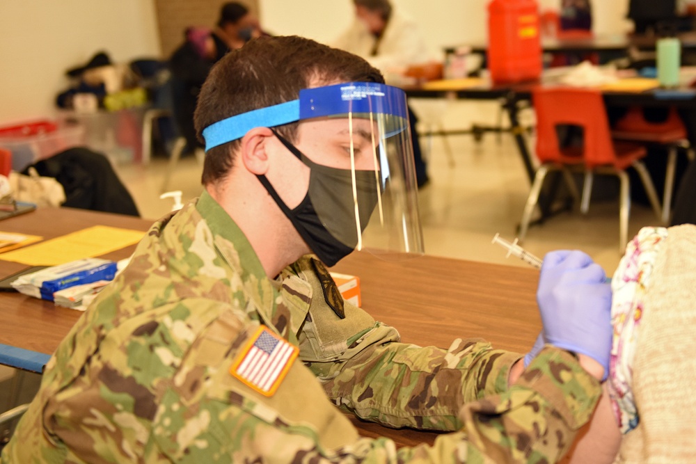 Michigan’s Task Force Red Lion, Administers the COVID-19 Vaccine