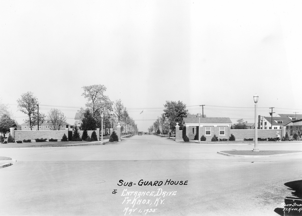 Fort Knox main gate in 1935