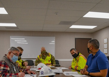 BG Owen visits VA Stockton construction site