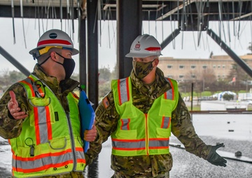 BG Owen visits VA Stockton construction site