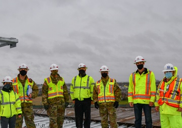 BG Owen visits VA Stockton construction site