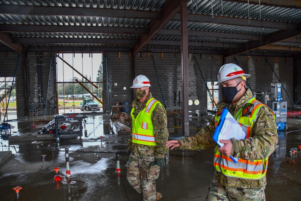 BG Owen visits VA Stockton construction site