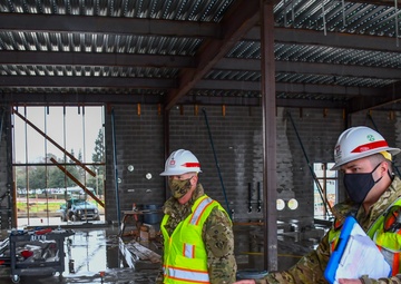 BG Owen visits VA Stockton construction site